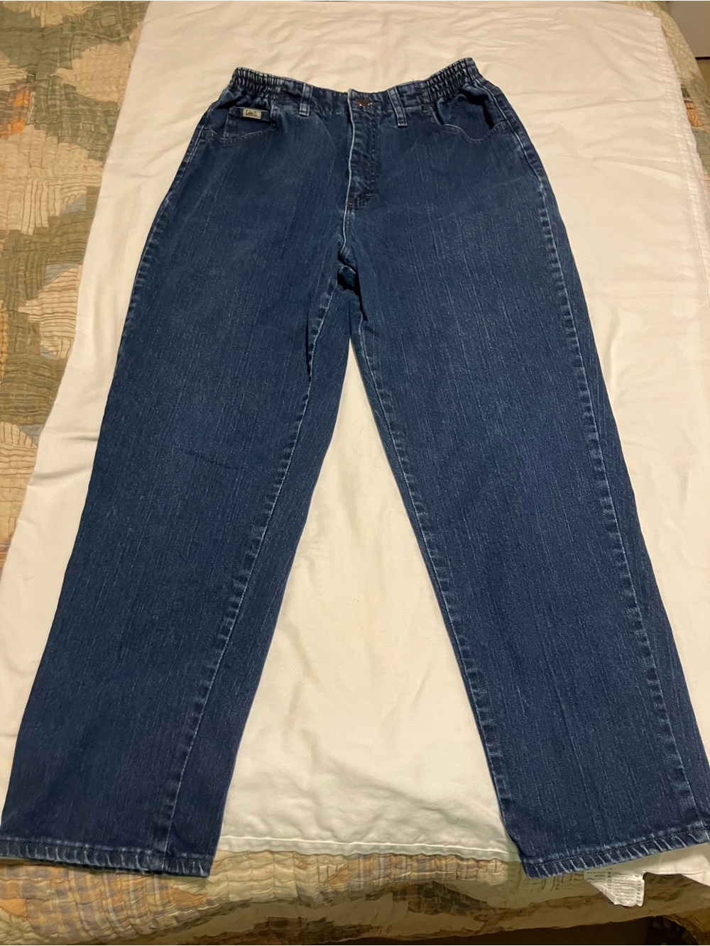 Lee Women's Dark Blue Ankle Cropped Jeans